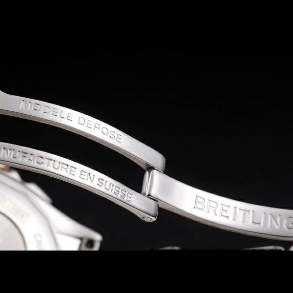 Breitling Certifie Stainless Steel Bezel Black Dial Stainless Steel Strap new58279