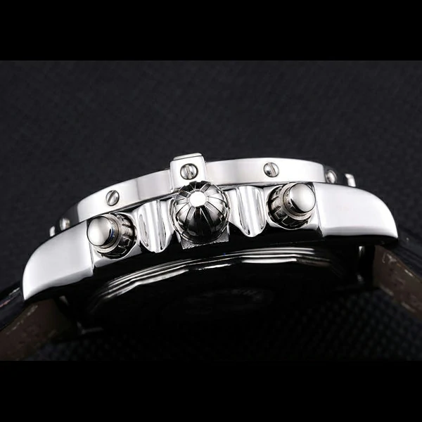 Breitling Chronomat 13 Stainless Steel Case Blue Dial Blue Leather Bracelet new60133