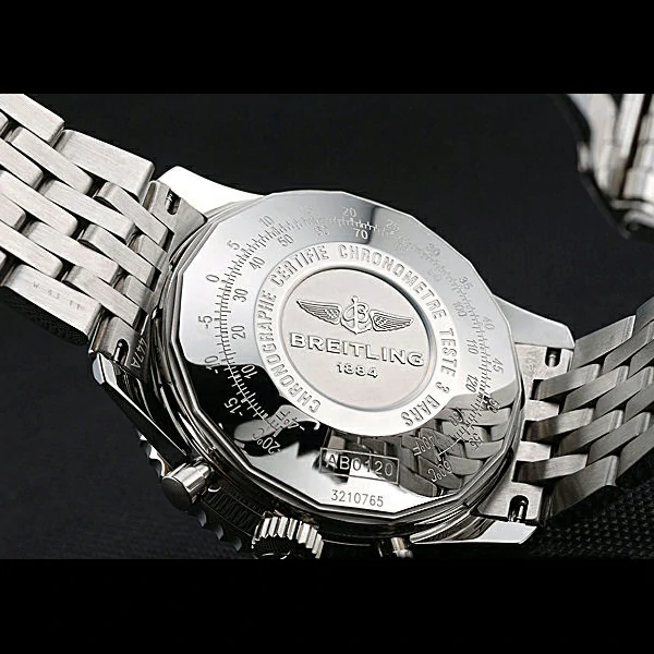 Breitling Navitimer Black Dial Stainless Steel Bracelet new60336