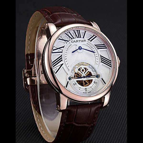 Cartier Rotonde Flying Tourbillon White Dial new59854
