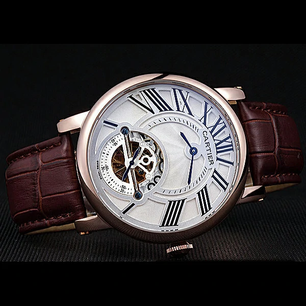 Cartier Rotonde Flying Tourbillon White Dial new59854