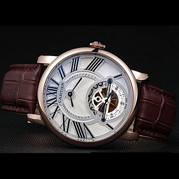 Cartier Rotonde Flying Tourbillon White Dial new59854