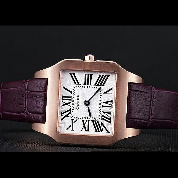 Cartier Santos 100 Polished Rose Gold Bezel new59836