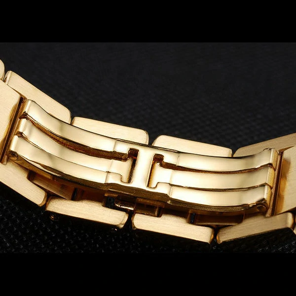 Cartier Tank Anglaise 30mm White Dial Diamonds Gold Case Gold Bracelet new59157