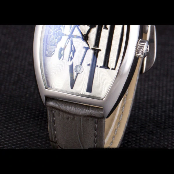 Franck Muller Casablanca Dark Grey Croco Leather Band new59737