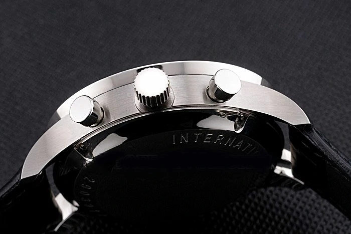 IWC Portugieser Power Reserve White Dial Stainless Steel Case Black Leather Strap new121977