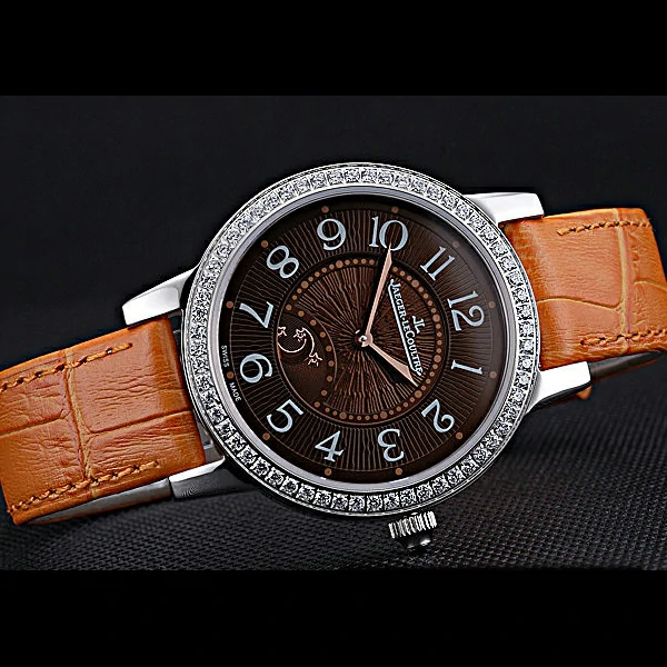 Jaeger LeCoultre Rendez Vous White Dial Orange Leather Strap new59989