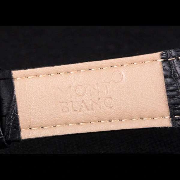 Montblanc Flyback Black Leather Band new59718