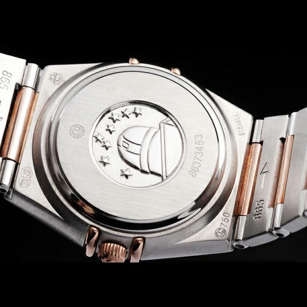 Omega Constellation Jewelry Rose Gold Case White Dial new58150