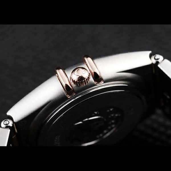 Omega Constellation Jewelry Rose Gold Case White Dial new58150
