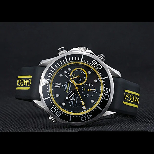 Omega Seamaster Planet Ocean Black Rubber Bracelet new59949
