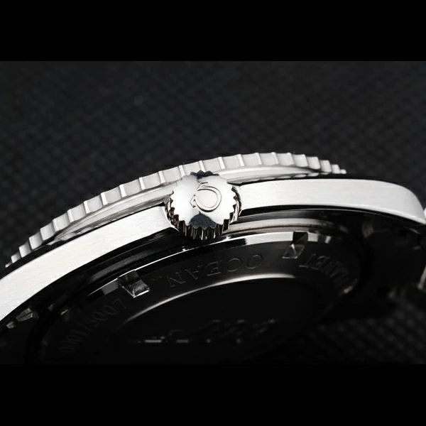 Omega Seamaster Planet Ocean Co axial Black Case White Dial new58110