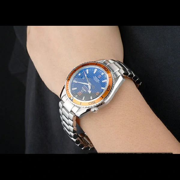 Omega Seamaster Planet Ocean Co axial Orange Case Black Dial new58111