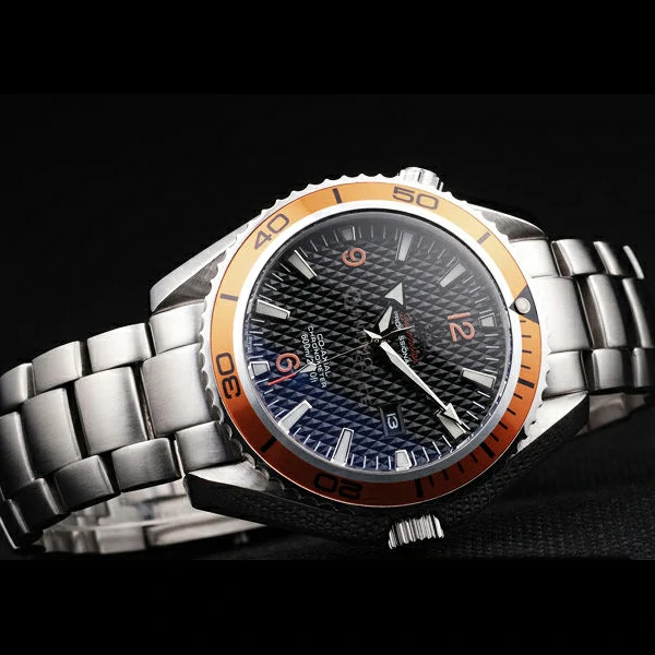 Omega Seamaster Planet Ocean Co axial Orange Case Black Dial new58111