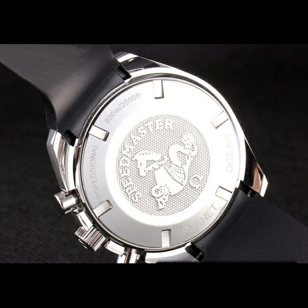 Omega Speedmaster Black Rubber Bracelet White Dial new59420