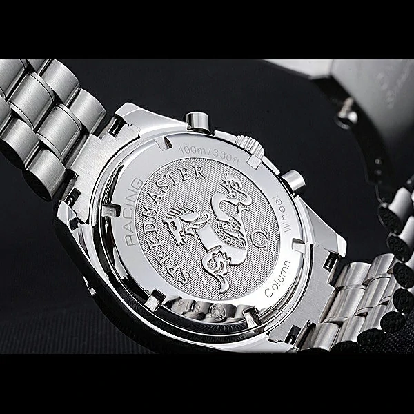 Omega Speedmaster Red Grey Stainless Steel Strap new59955