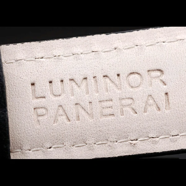 Panerai Luminor Black Ionized Stainless Steel Case Black Dial Black Leather Strap new58168