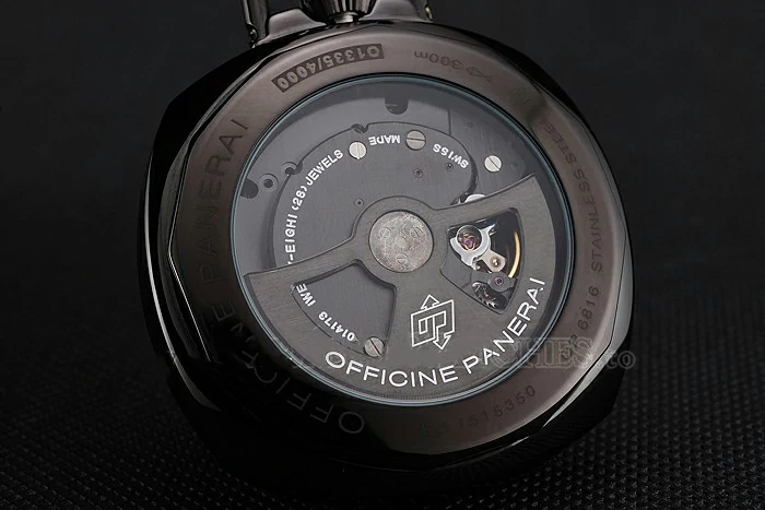 Panerai Radiomir Pocket Watch Black Dial Black Plated Case Stainless Steel Chain new123572