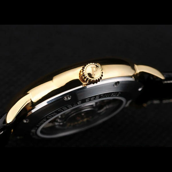 Piaget Traditional Black Dial Black Leather Strap new58993