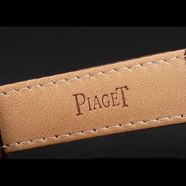 Piaget Traditional Grey Dial Brown Leather Strap new58990