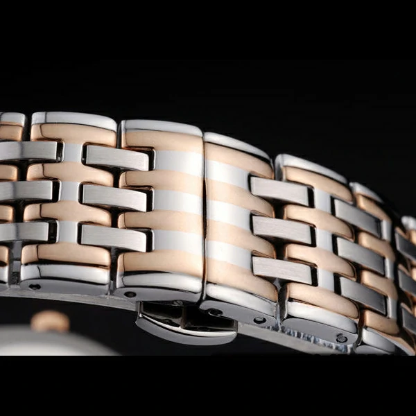 Piaget Traditional Rose Gold Case Double Studded Minute Markers Silver Dial new58245