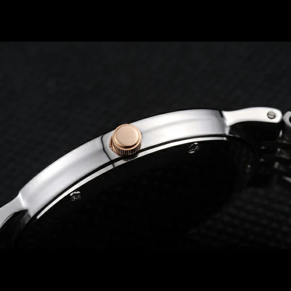 Piaget Traditional Rose Gold Case Double Studded Minute Markers Silver Dial new58245