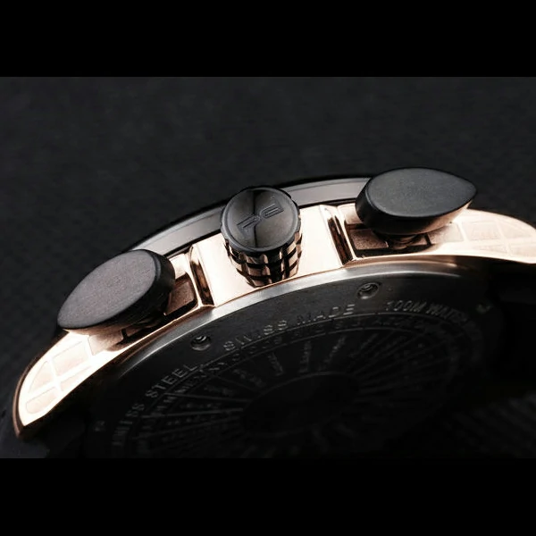 Porsche Regulator Power Reserve Rose Gold Case Black Dial new58119