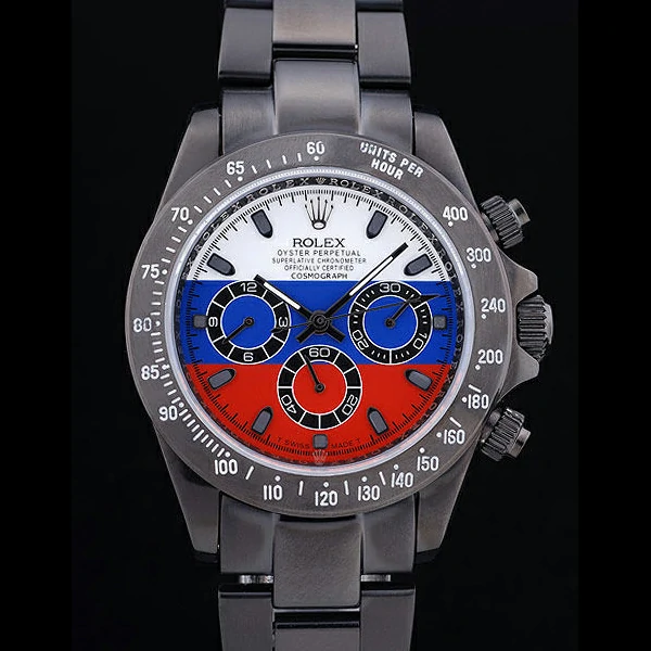 Rolex Cosmograph Daytona Black Bracelet Russian Flag Dial new58653