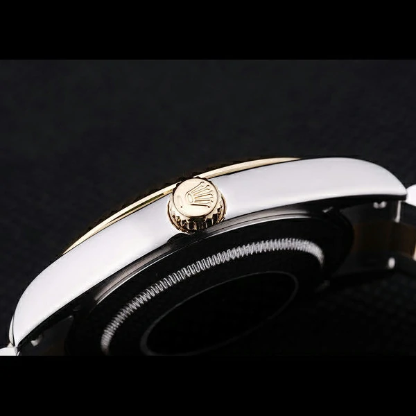 Rolex Datejust Brown Dial Gold Ribbed Bezel new58660