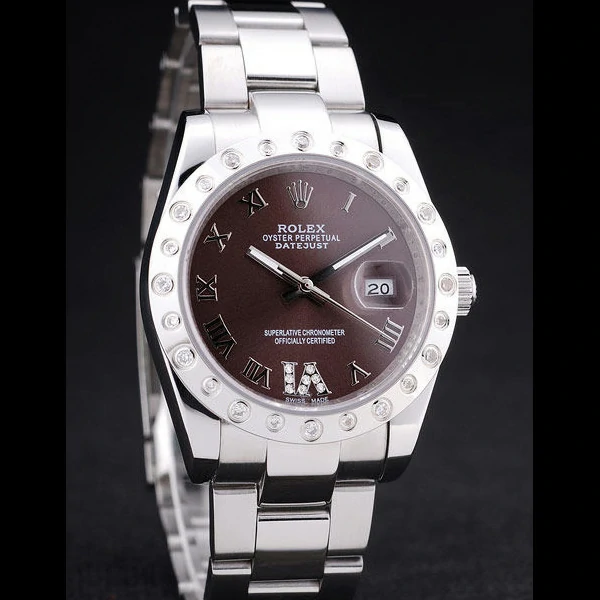 Rolex Datejust Diamond Bezel Brown Dial new58647