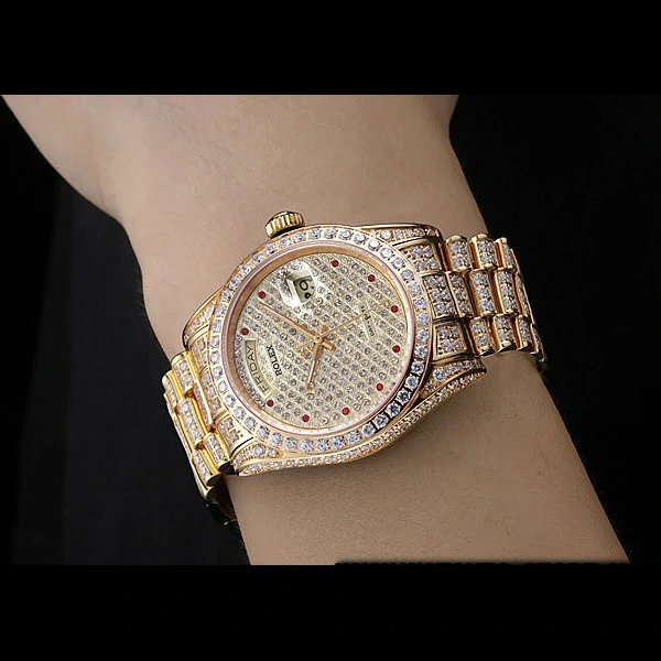 Rolex Day Date Diamonds Yellow Gold new59810