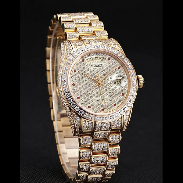 Rolex Day Date Diamonds Yellow Gold new59810