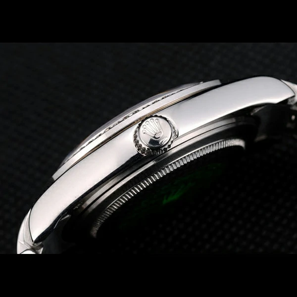 Rolex DayDate Diamond Plated Stainless Steel Bezel Blue Dial new58934