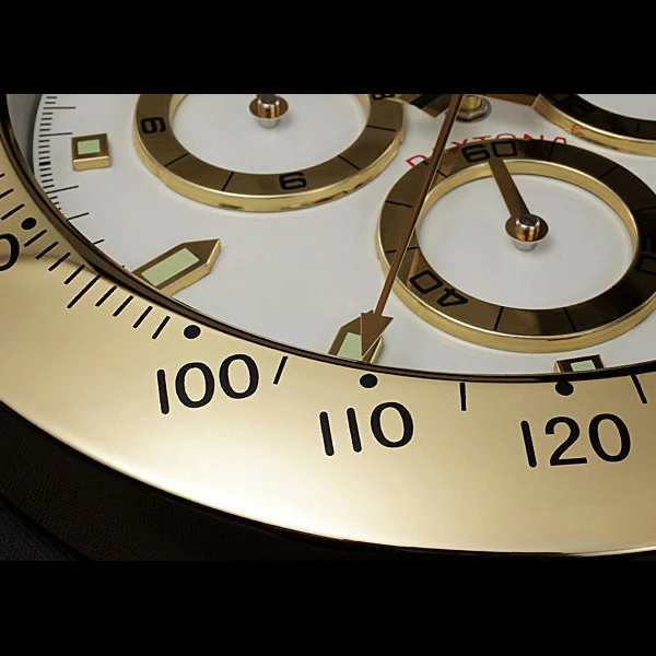 Rolex Daytona Cosmograph Wall Clock Gold White new59820