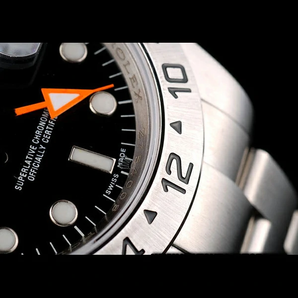 Rolex Explorer Stainless Steel Bezel Black Dial Tachymeter new58726