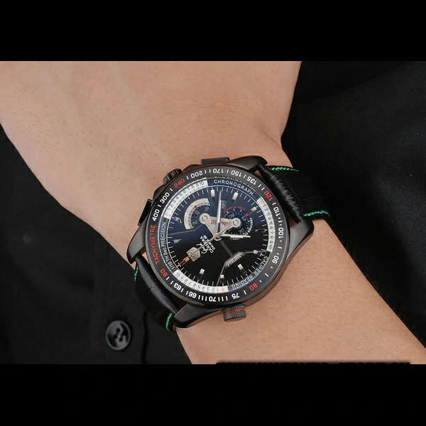 Tag Heuer Carrera Black Stainless Steel Case Black Dial new58757