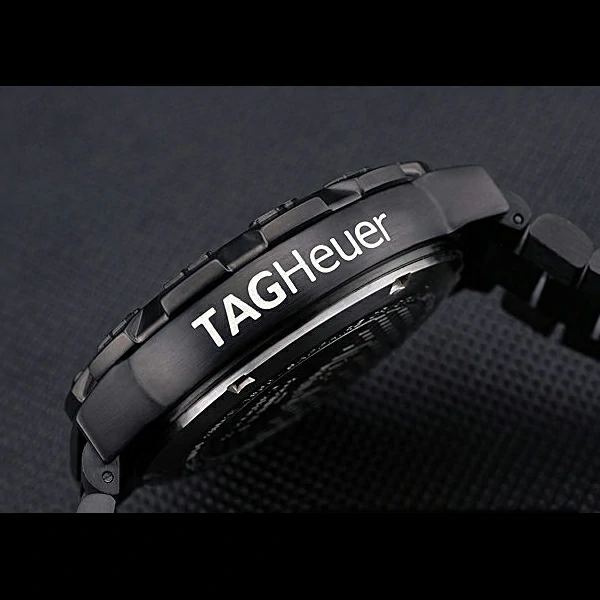 Tag Heuer Formula One Grande Date Black Dial Yellow Numerals Ion Plated Steinless Steel Bracele new60189