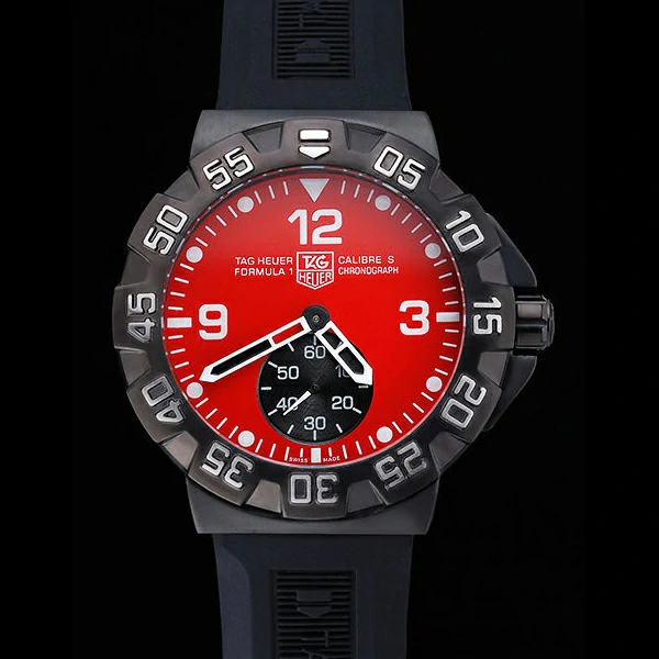 Tag Heuer Formula One Grande Date Red Dial Rubber Bracelet new60173