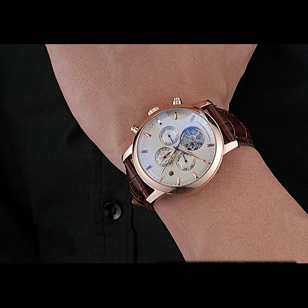 Vacheron Constantin Patrimony Traditionnelle Gold Case Brown Leather Strap new60199